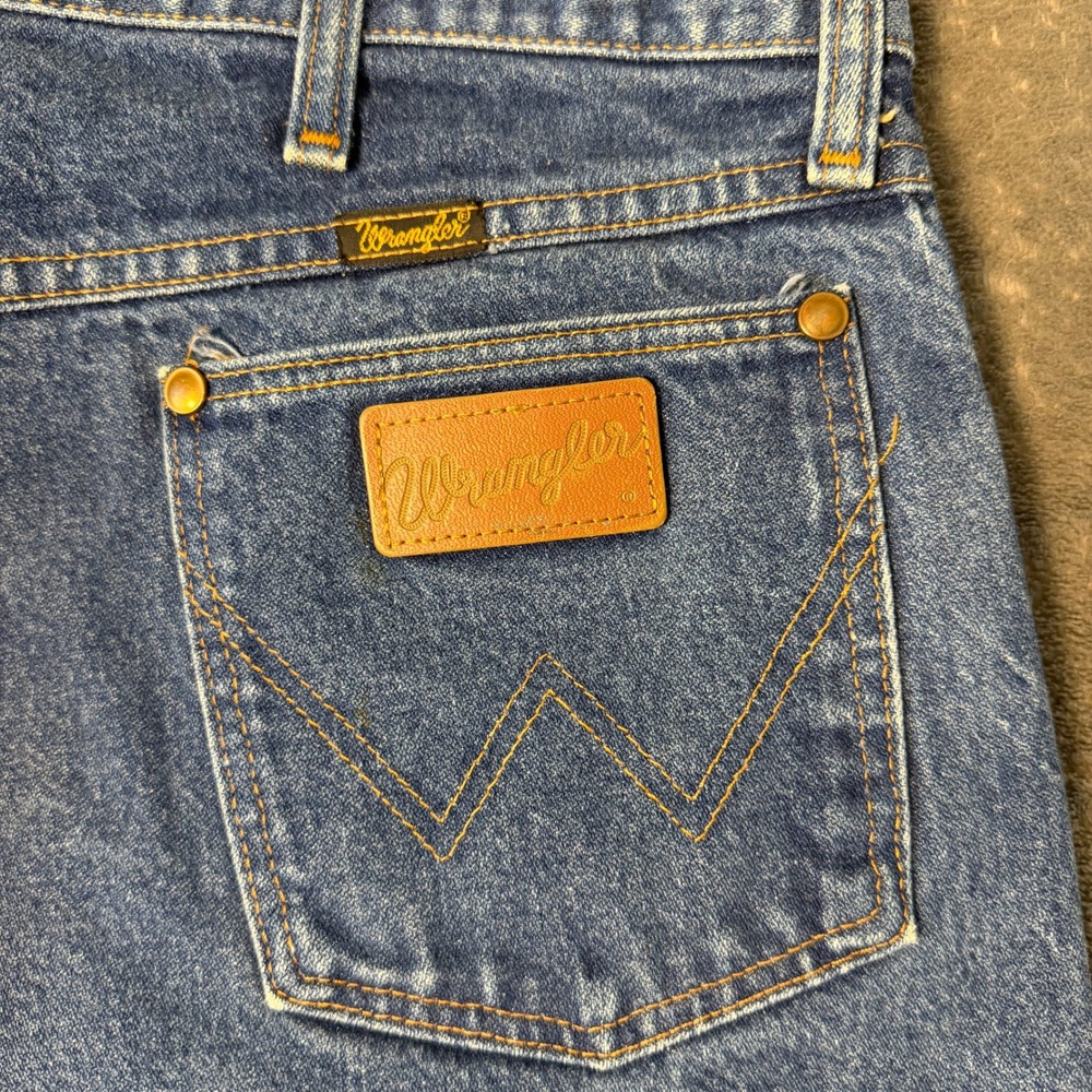 Vintage USA Wrangler Cowboy 90s Original Fit Jeans Mens 36x34 Straight Leg 13MWZ - Picture 4 of 9